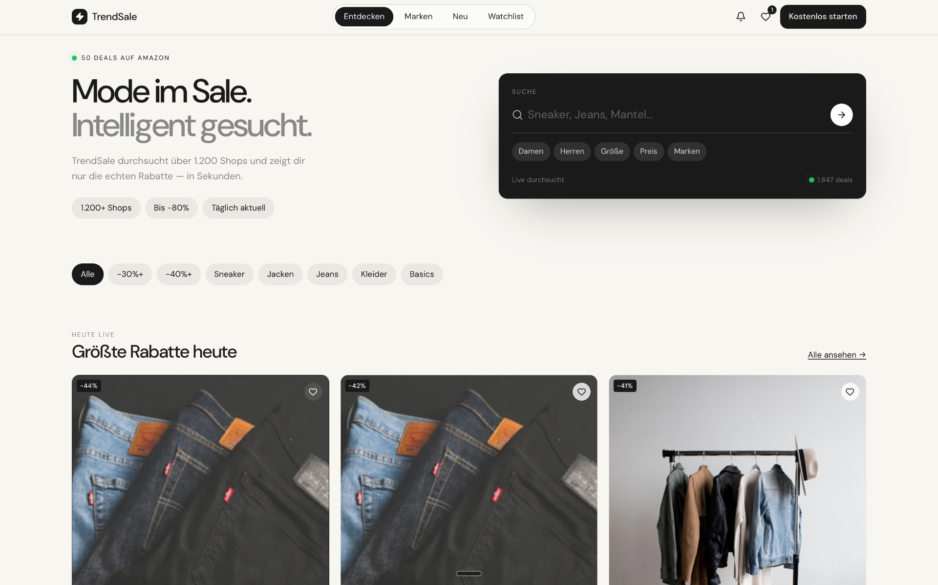 Webdesign Beispiel Bonn – TrendSales